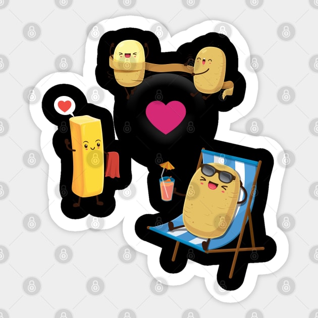 potatoes in love Sticker by GAGO5